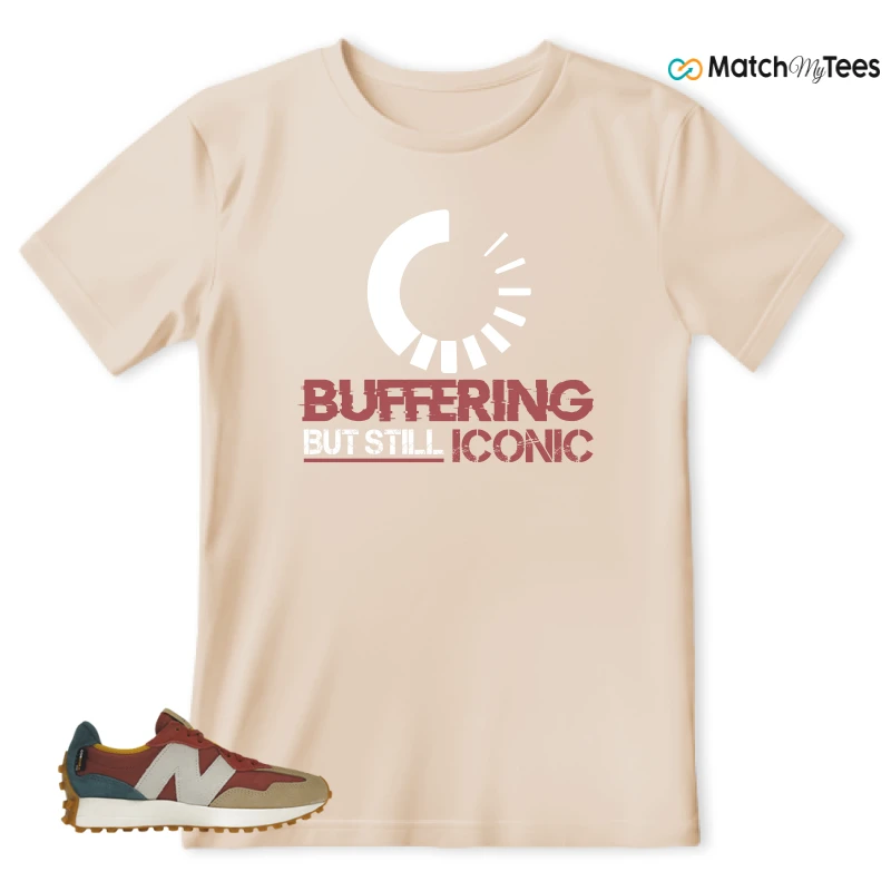 NEW BALANCE 327 BORDEAUX TEAL SNEAKER Matching Tees t-shirt