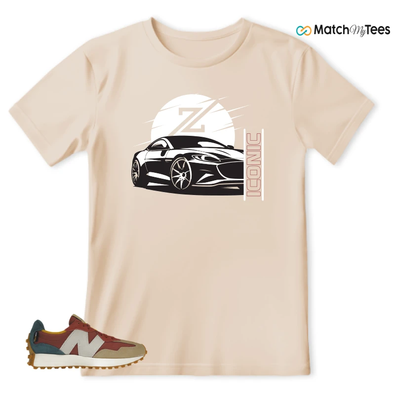 NEW BALANCE 327 BORDEAUX TEAL SNEAKER Matching Tees t-shirt