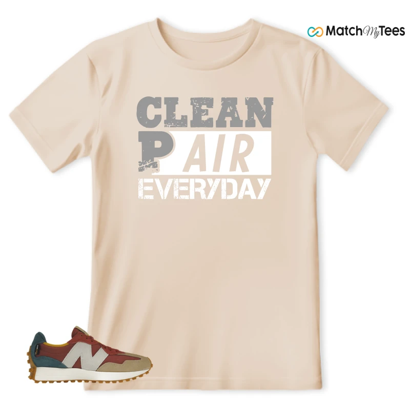 NEW BALANCE 327 BORDEAUX TEAL SNEAKER Matching Tees t-shirt