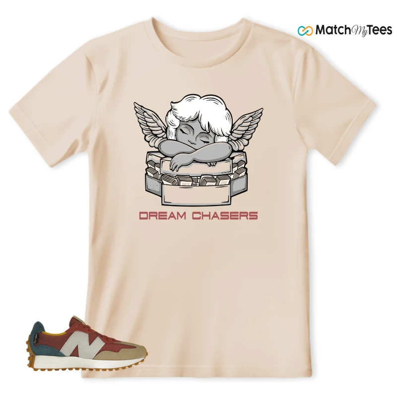 NEW BALANCE 327 BORDEAUX TEAL SNEAKER Matching Tees t-shirt
