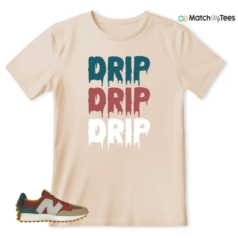 NEW BALANCE 327 BORDEAUX TEAL SNEAKER Matching Tees t-shirt