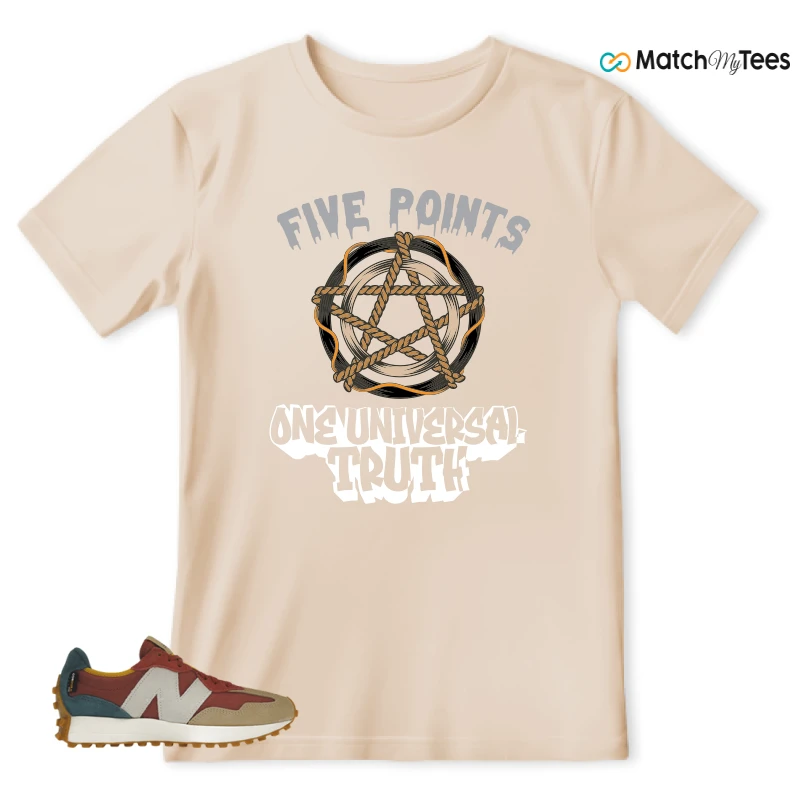 NEW BALANCE 327 BORDEAUX TEAL SNEAKER Matching Tees t-shirt