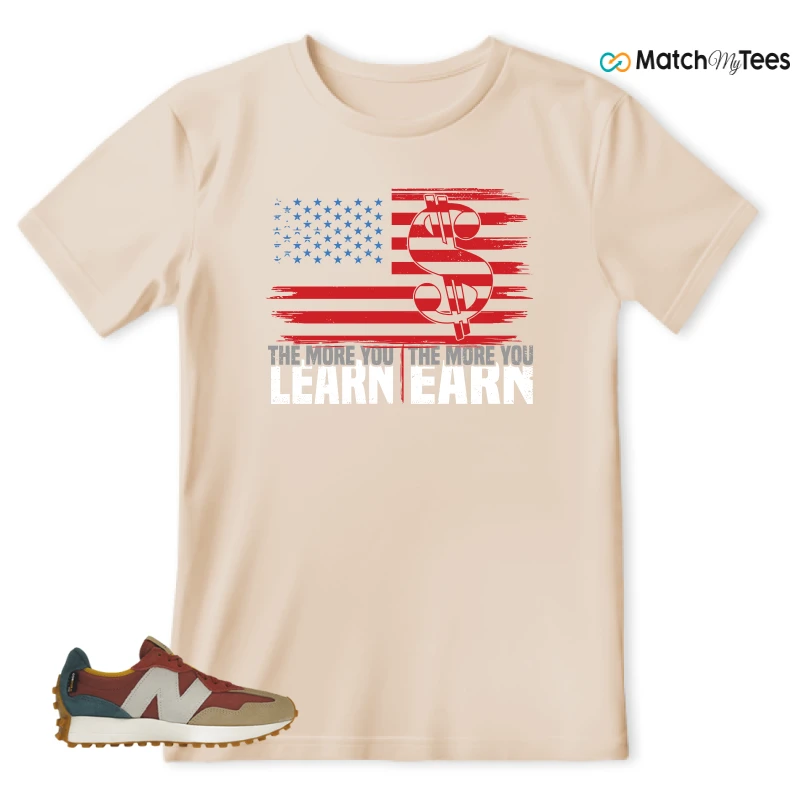 NEW BALANCE 327 BORDEAUX TEAL SNEAKER Matching Tees t-shirt