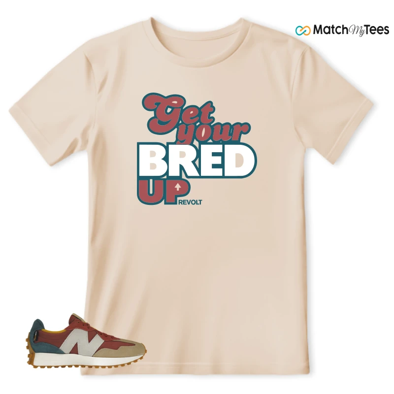 NEW BALANCE 327 BORDEAUX TEAL SNEAKER Matching Tees t-shirt