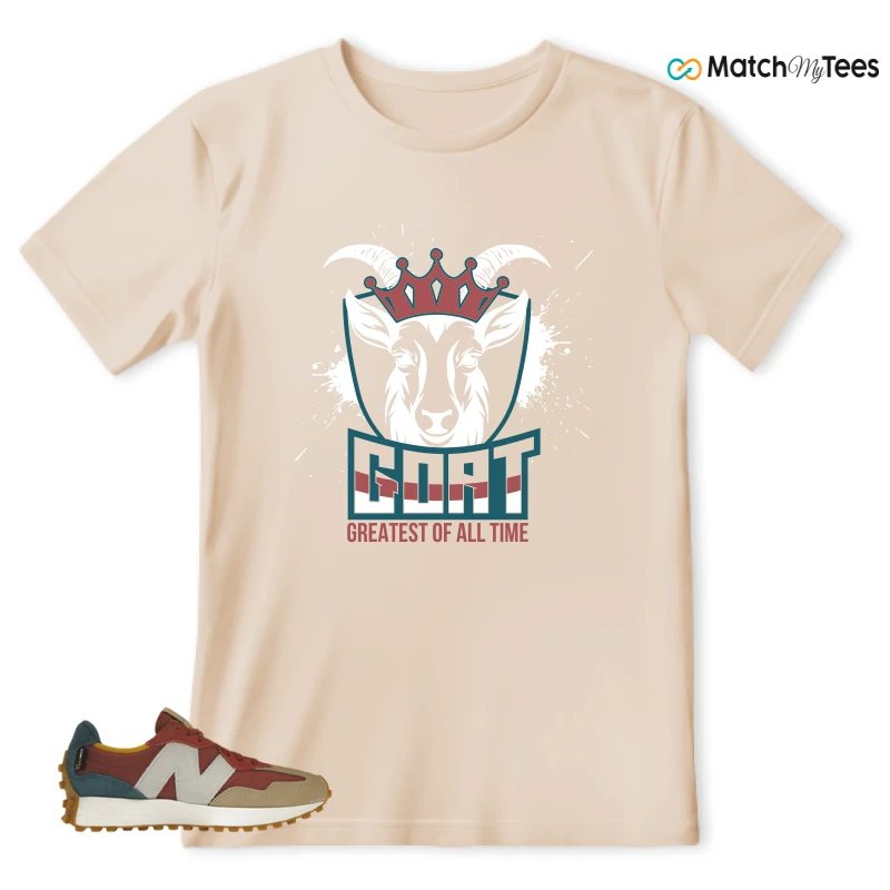 NEW BALANCE 327 BORDEAUX TEAL SNEAKER Matching Tees t-shirt