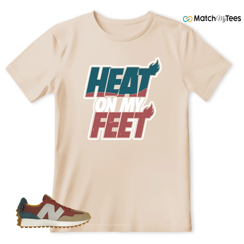NEW BALANCE 327 BORDEAUX TEAL SNEAKER Matching Tees t-shirt