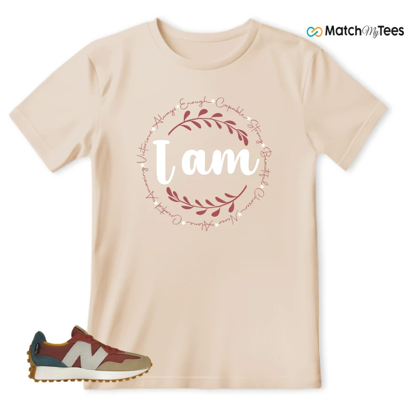 NEW BALANCE 327 BORDEAUX TEAL SNEAKER Matching Tees t-shirt