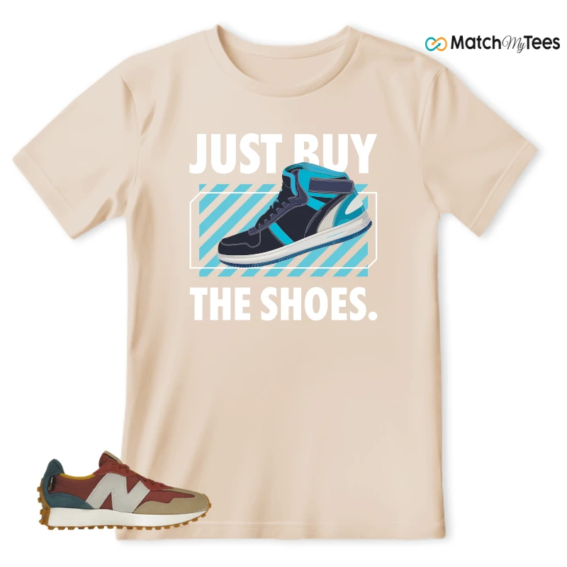 NEW BALANCE 327 BORDEAUX TEAL SNEAKER Matching Tees t-shirt