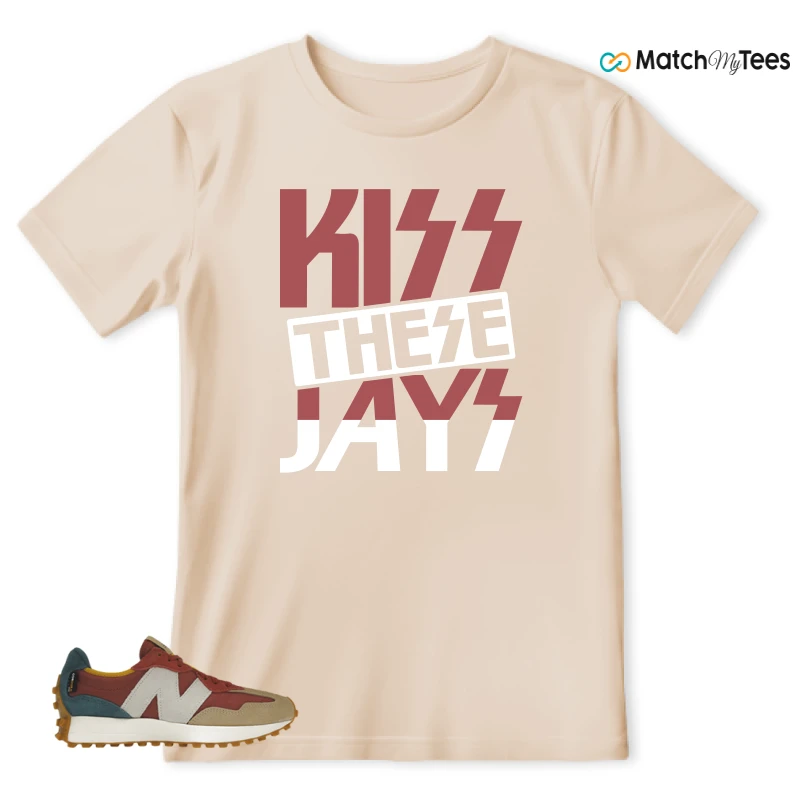 NEW BALANCE 327 BORDEAUX TEAL SNEAKER Matching Tees t-shirt