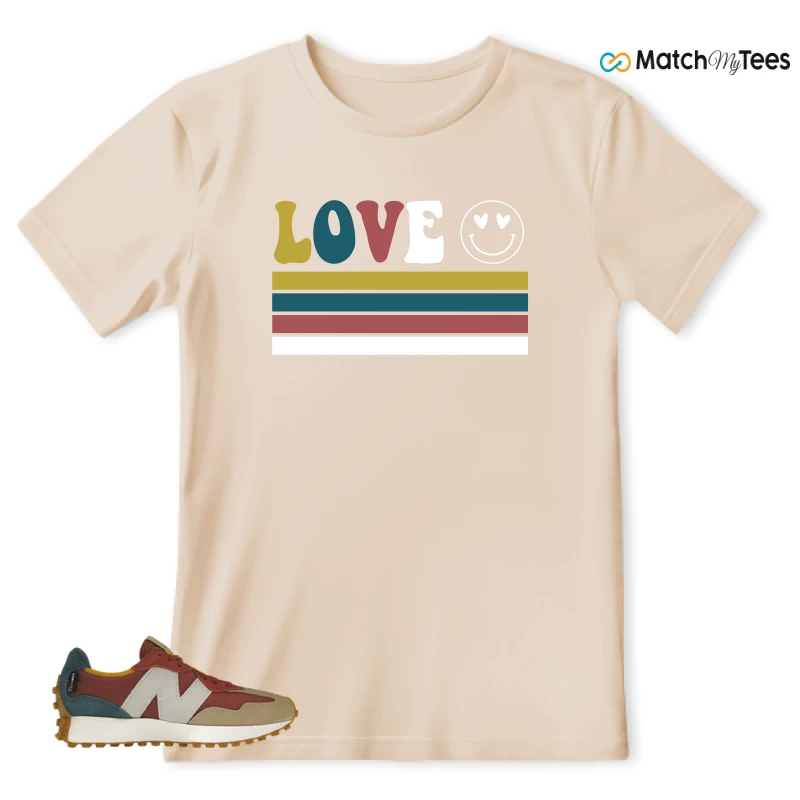 NEW BALANCE 327 BORDEAUX TEAL SNEAKER Matching Tees t-shirt