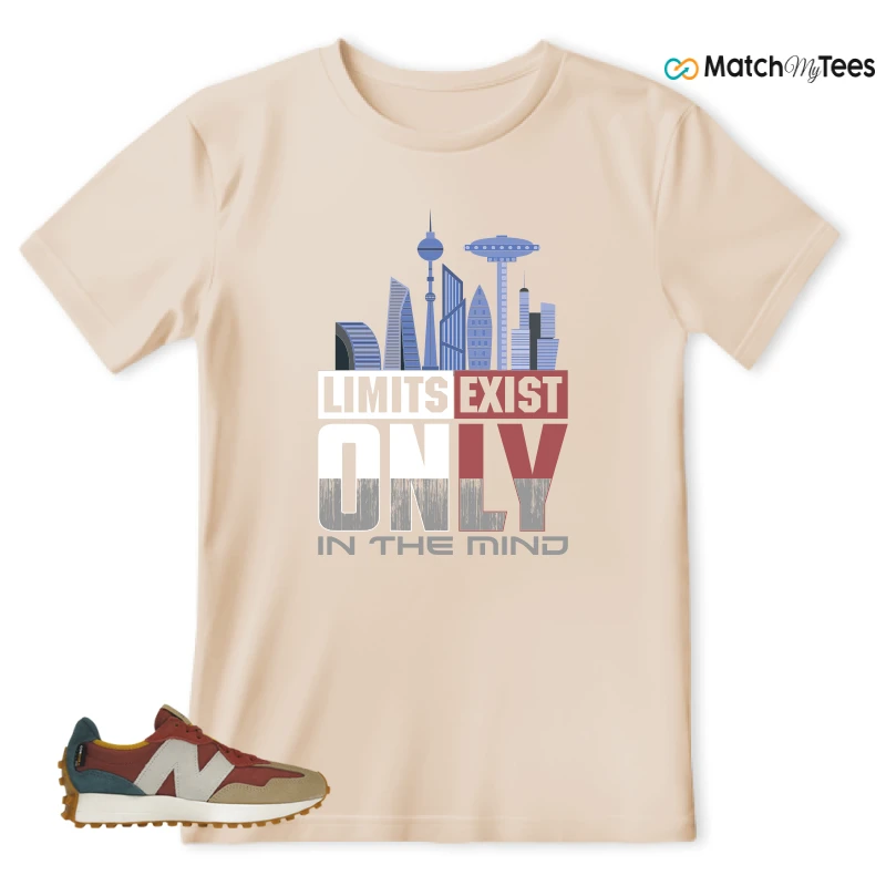 NEW BALANCE 327 BORDEAUX TEAL SNEAKER Matching Tees T-shirt for Men