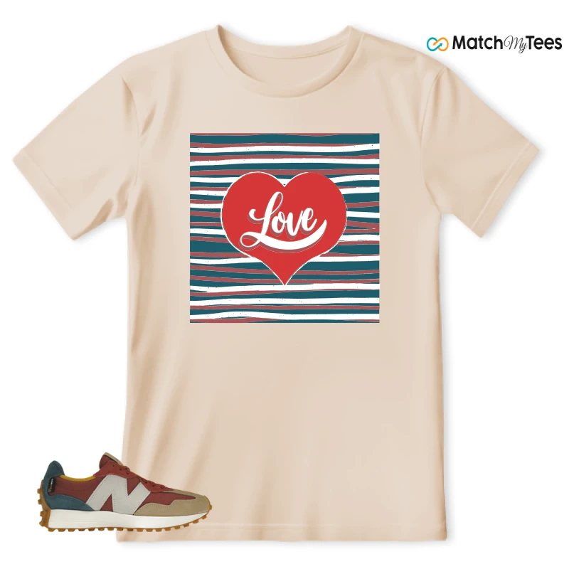 NEW BALANCE 327 BORDEAUX TEAL SNEAKER Matching Tees t-shirt