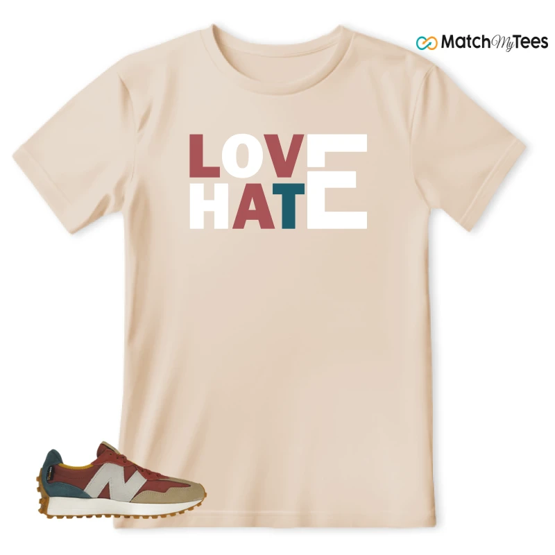 NEW BALANCE 327 BORDEAUX TEAL SNEAKER Matching Tees T-shirt for Men