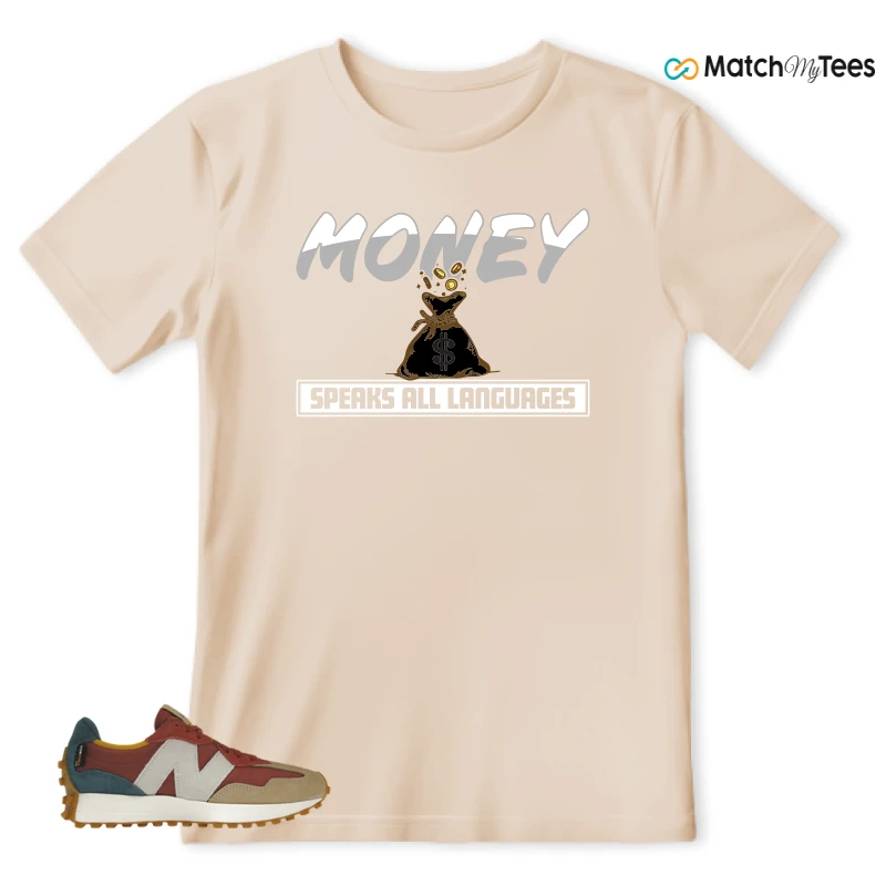 NEW BALANCE 327 BORDEAUX TEAL SNEAKER Matching Tees t-shirt