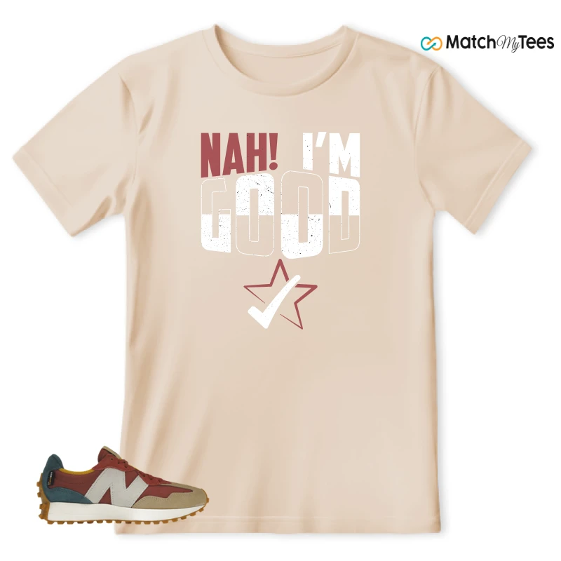 NEW BALANCE 327 BORDEAUX TEAL SNEAKER Matching Tees t-shirt