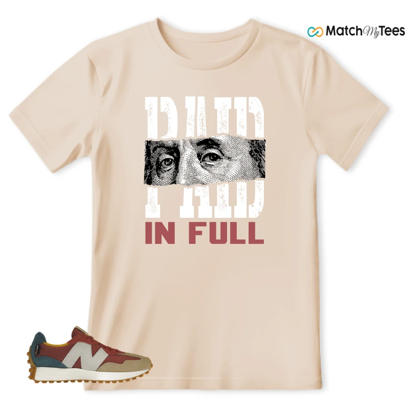 NEW BALANCE 327 BORDEAUX TEAL SNEAKER Matching Tees T-shirt for Men