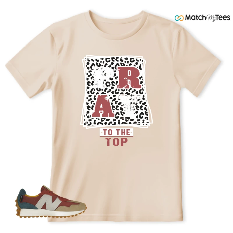 NEW BALANCE 327 BORDEAUX TEAL SNEAKER Matching Tees t-shirt