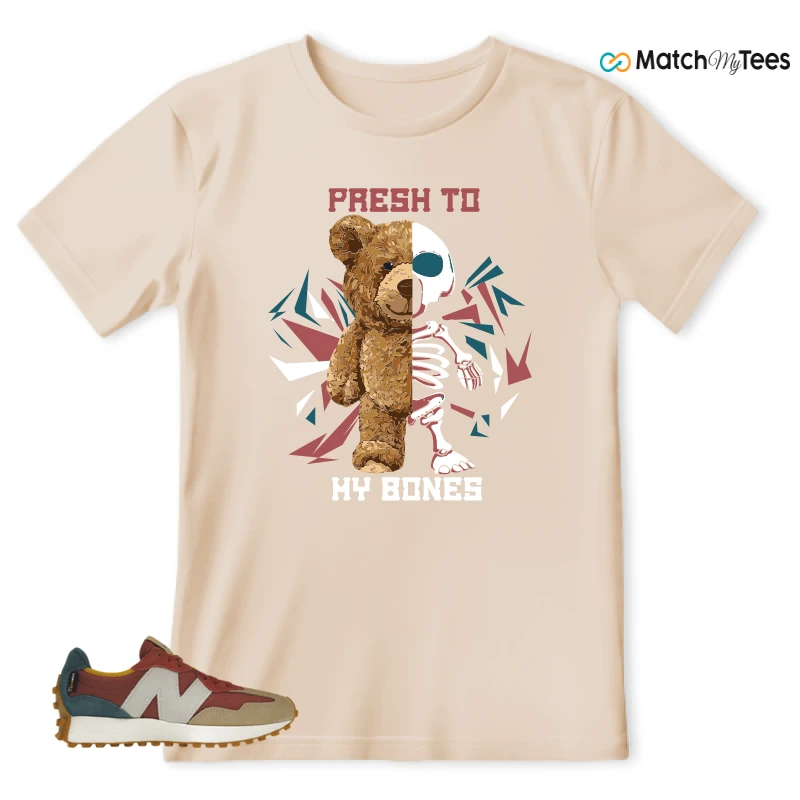 NEW BALANCE 327 BORDEAUX TEAL SNEAKER Matching Tees t-shirt