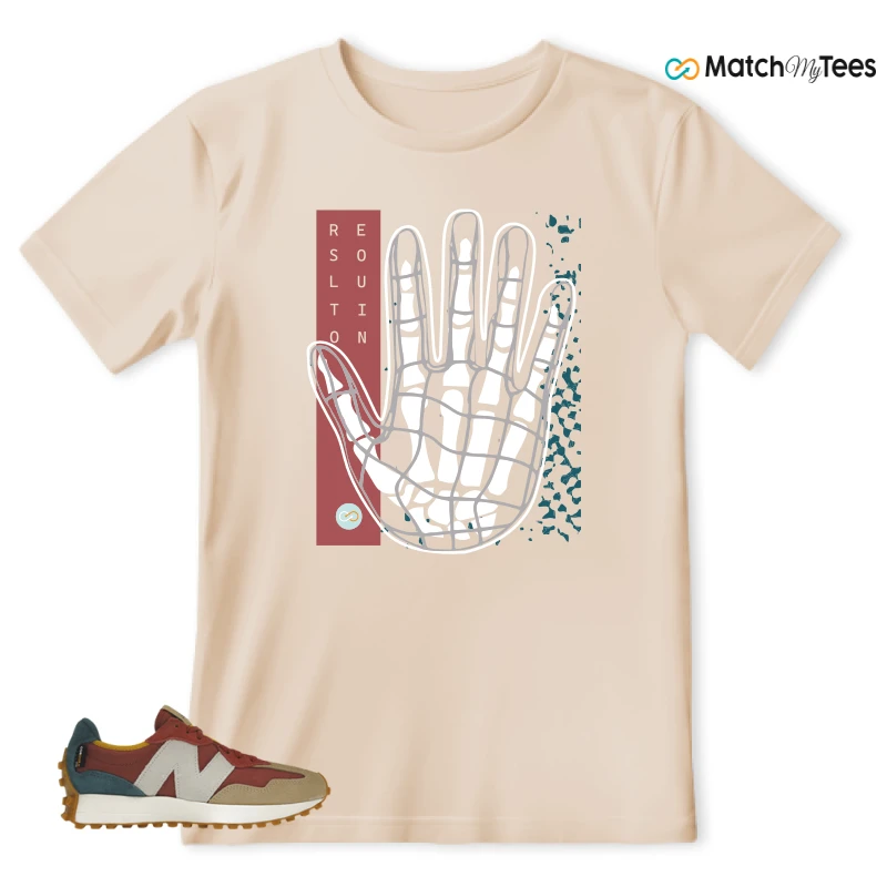 NEW BALANCE 327 BORDEAUX TEAL SNEAKER Matching Tees t-shirt