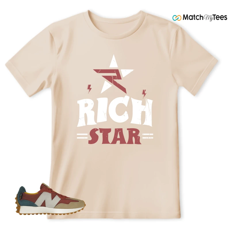 NEW BALANCE 327 BORDEAUX TEAL SNEAKER Matching Tees t-shirt
