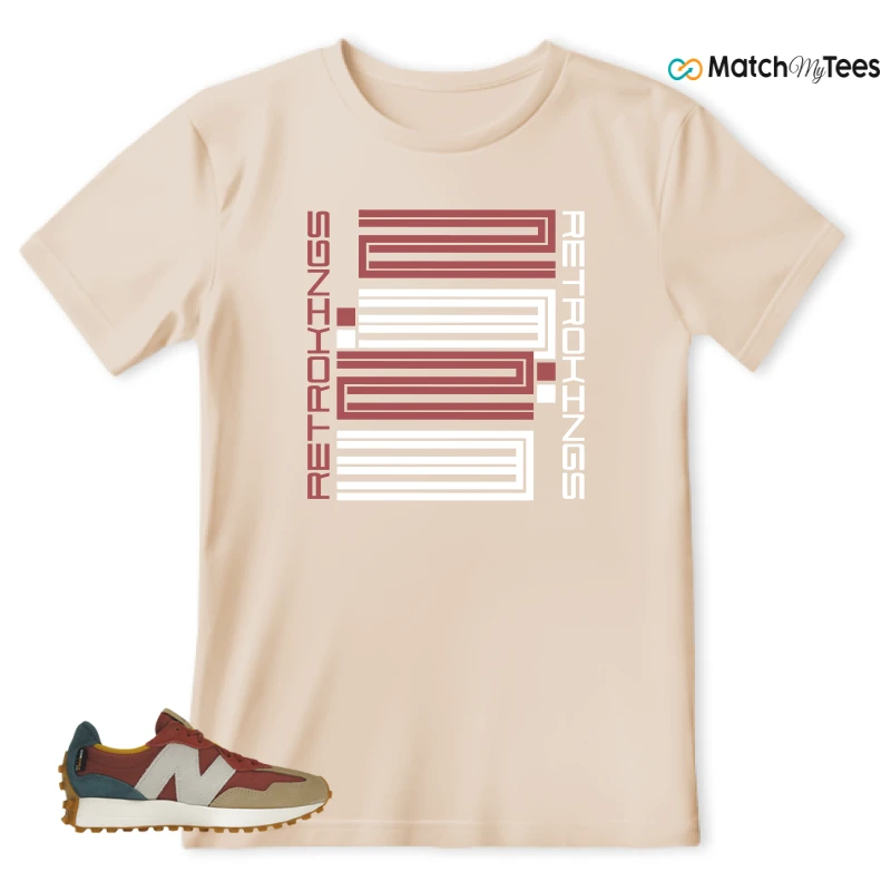 NEW BALANCE 327 BORDEAUX TEAL SNEAKER Matching Tees t-shirt