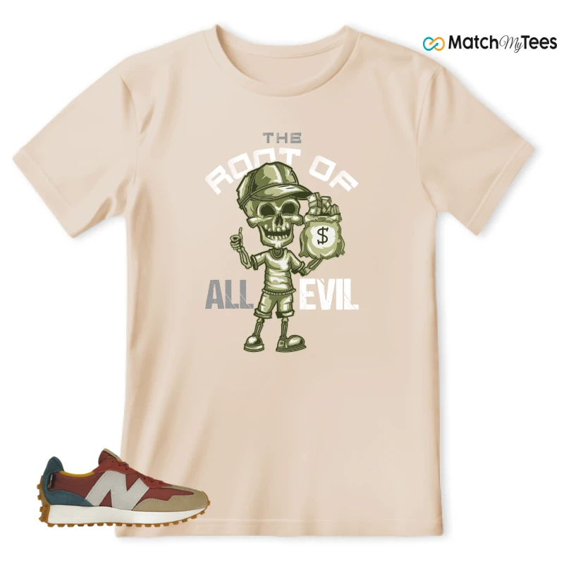 NEW BALANCE 327 BORDEAUX TEAL SNEAKER Matching Tees t-shirt