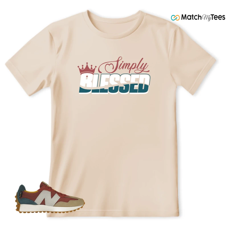 NEW BALANCE 327 BORDEAUX TEAL SNEAKER Matching Tees t-shirt