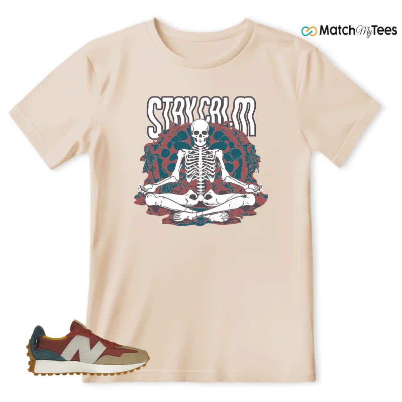 NEW BALANCE 327 BORDEAUX TEAL SNEAKER Matching Tees t-shirt