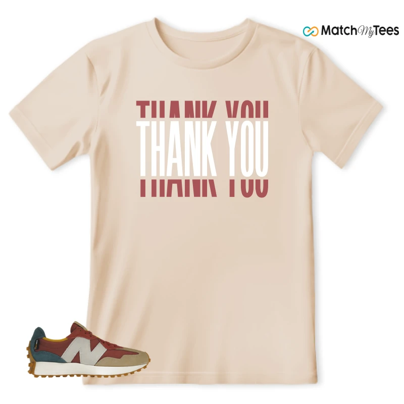 NEW BALANCE 327 BORDEAUX TEAL SNEAKER Matching Tees t-shirt