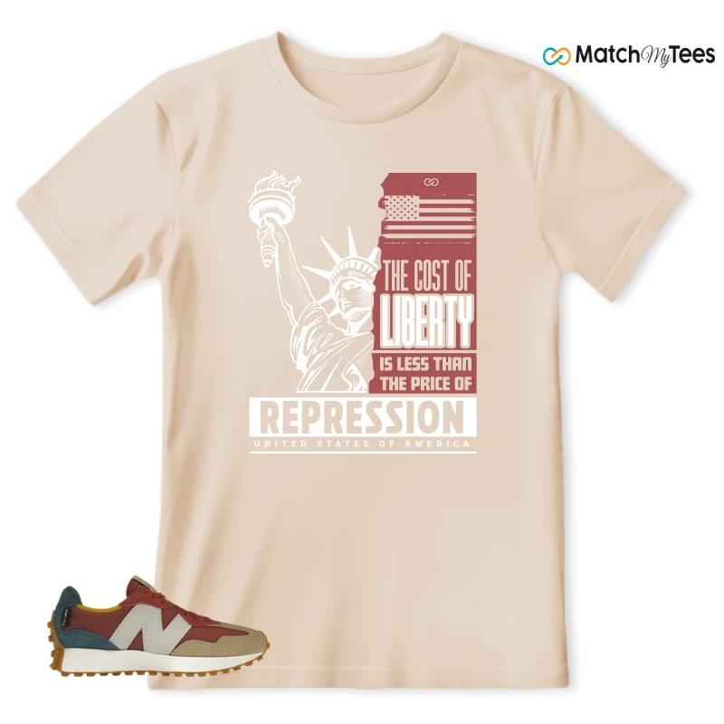 NEW BALANCE 327 BORDEAUX TEAL SNEAKER Matching Tees t-shirt