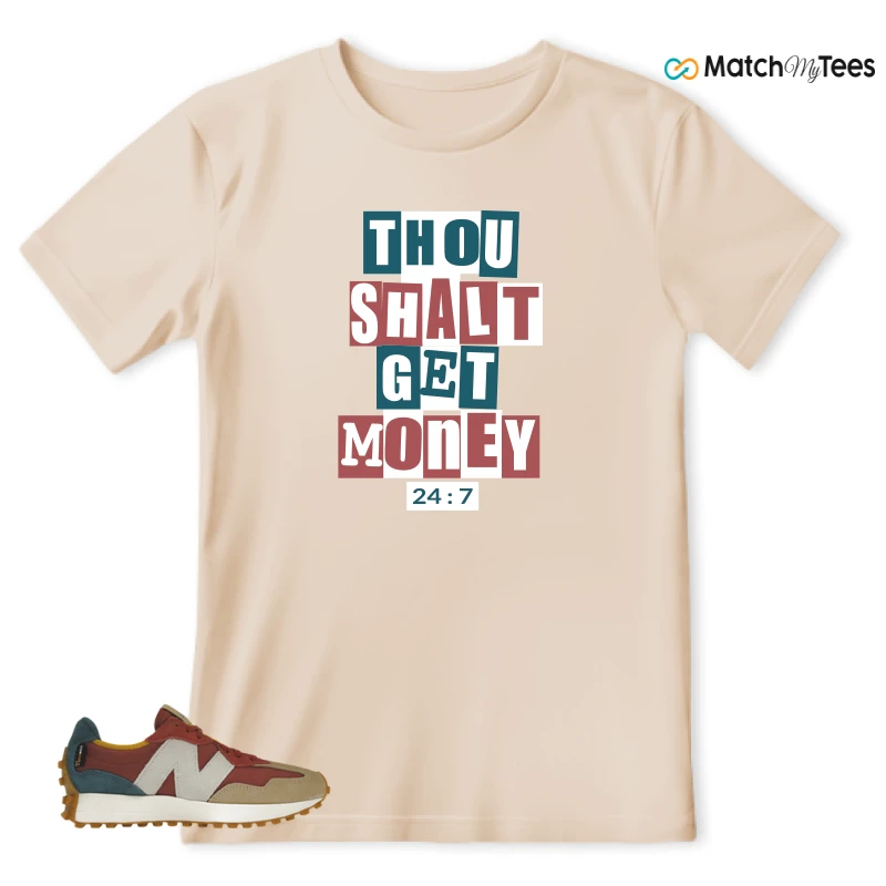 NEW BALANCE 327 BORDEAUX TEAL SNEAKER Matching Tees t-shirt