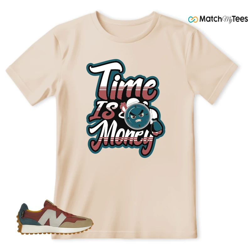 NEW BALANCE 327 BORDEAUX TEAL SNEAKER Matching Tees t-shirt