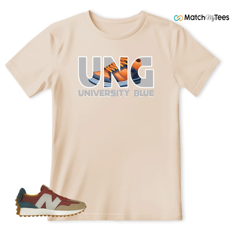 NEW BALANCE 327 BORDEAUX TEAL SNEAKER Matching Tees t-shirt