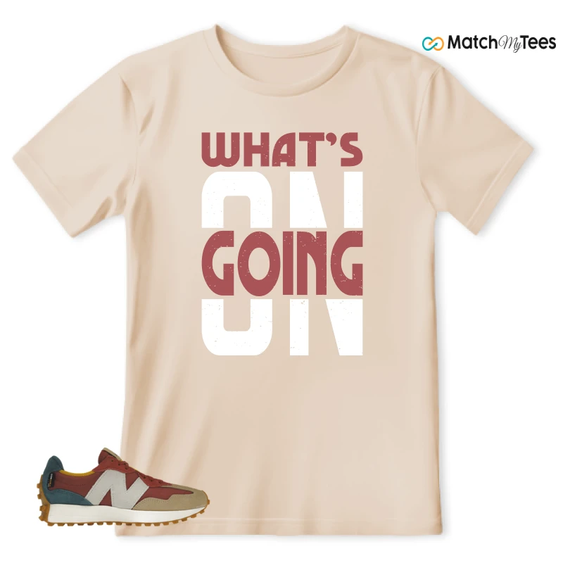 NEW BALANCE 327 BORDEAUX TEAL SNEAKER Matching Tees t-shirt