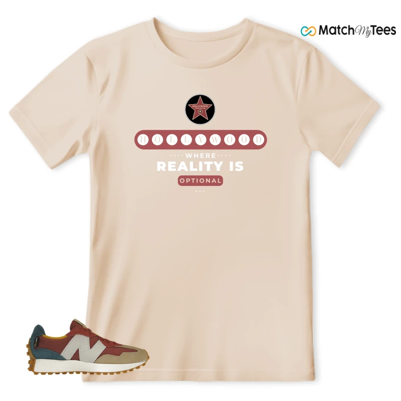 NEW BALANCE 327 BORDEAUX TEAL SNEAKER Matching Tees t-shirt