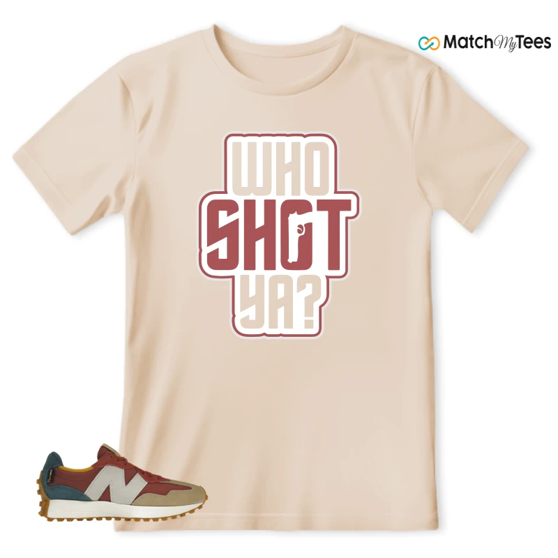 NEW BALANCE 327 BORDEAUX TEAL SNEAKER Matching Tees t-shirt