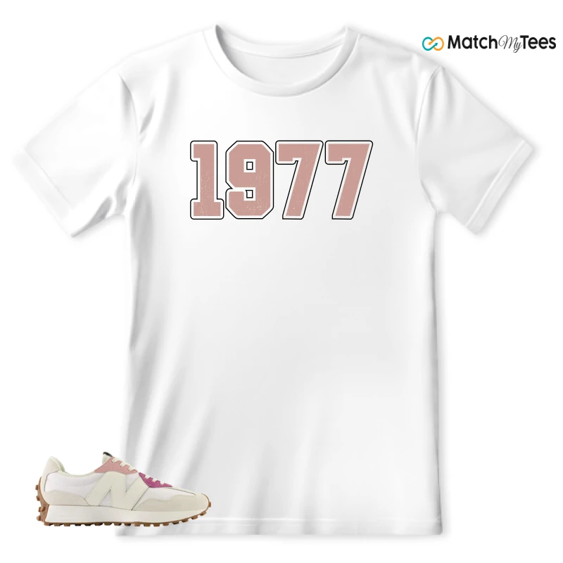 NEW BALANCE 327 CALIA WHITE PINK PINK SNEAKER Matching Tees t-shirt