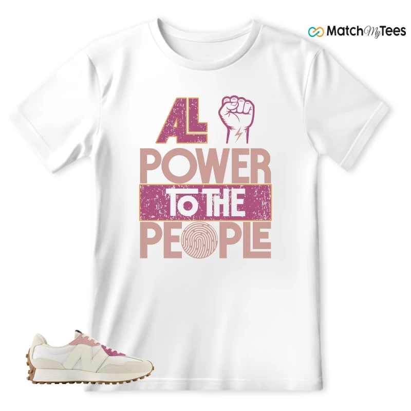 NEW BALANCE 327 CALIA WHITE PINK PINK SNEAKER Matching Tees t-shirt