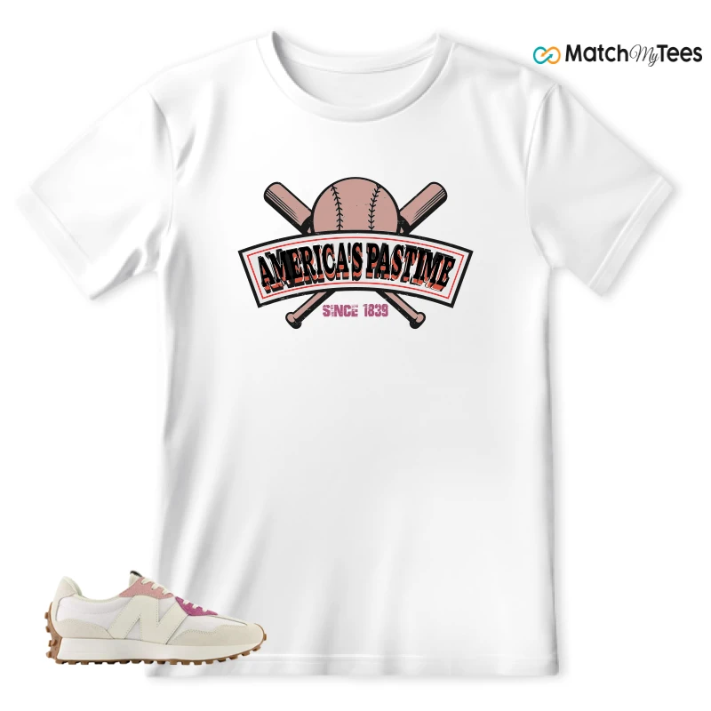 NEW BALANCE 327 CALIA WHITE PINK PINK SNEAKER Matching Tees t-shirt