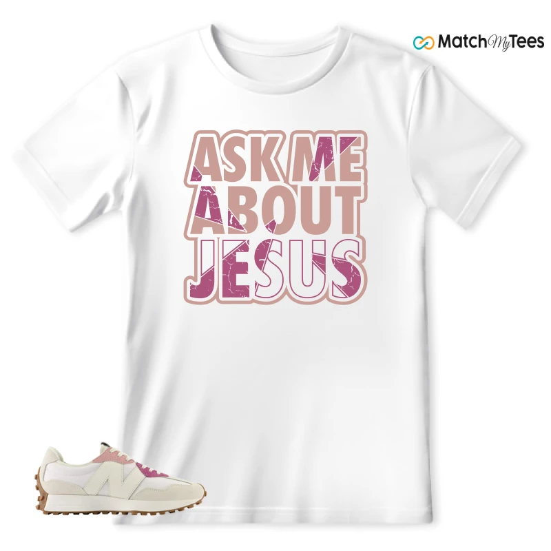 NEW BALANCE 327 CALIA WHITE PINK PINK SNEAKER Matching Tees t-shirt