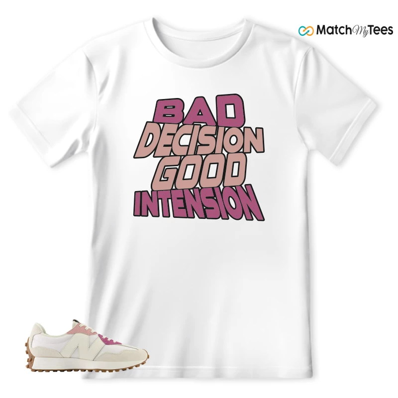 NEW BALANCE 327 CALIA WHITE PINK PINK SNEAKER Matching Tees t-shirt