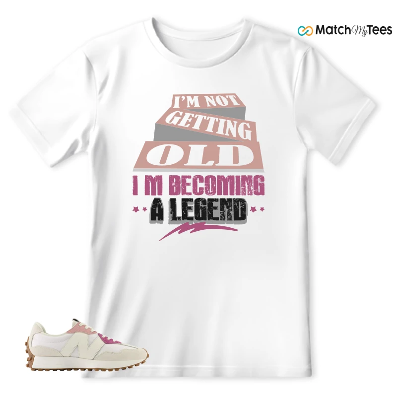 NEW BALANCE 327 CALIA WHITE PINK PINK SNEAKER Matching Tees t-shirt