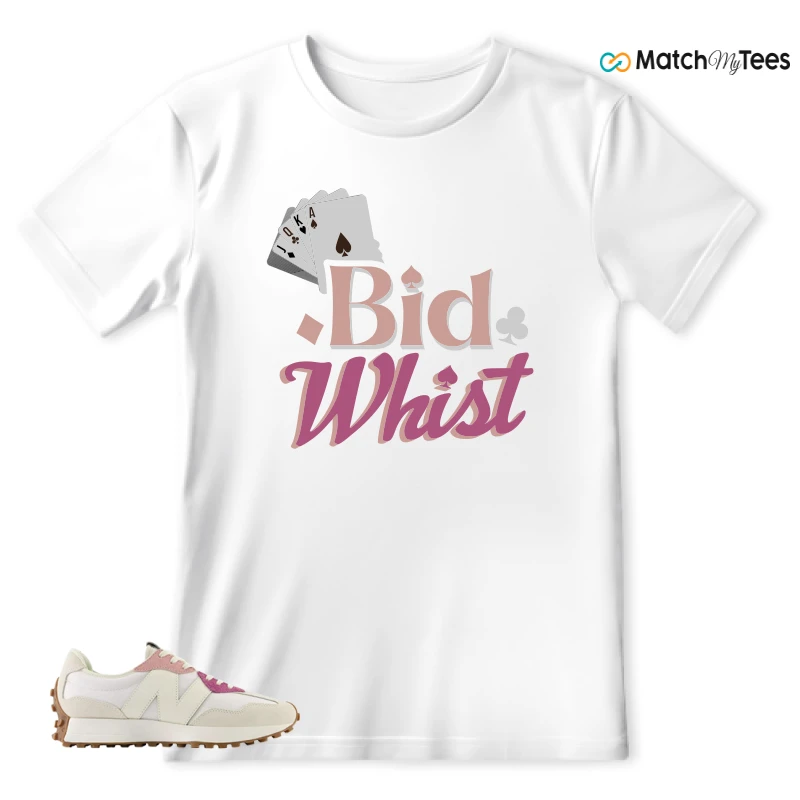 NEW BALANCE 327 CALIA WHITE PINK PINK SNEAKER Matching Tees t-shirt
