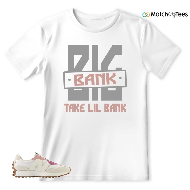 NEW BALANCE 327 CALIA WHITE PINK PINK SNEAKER Matching Tees t-shirt