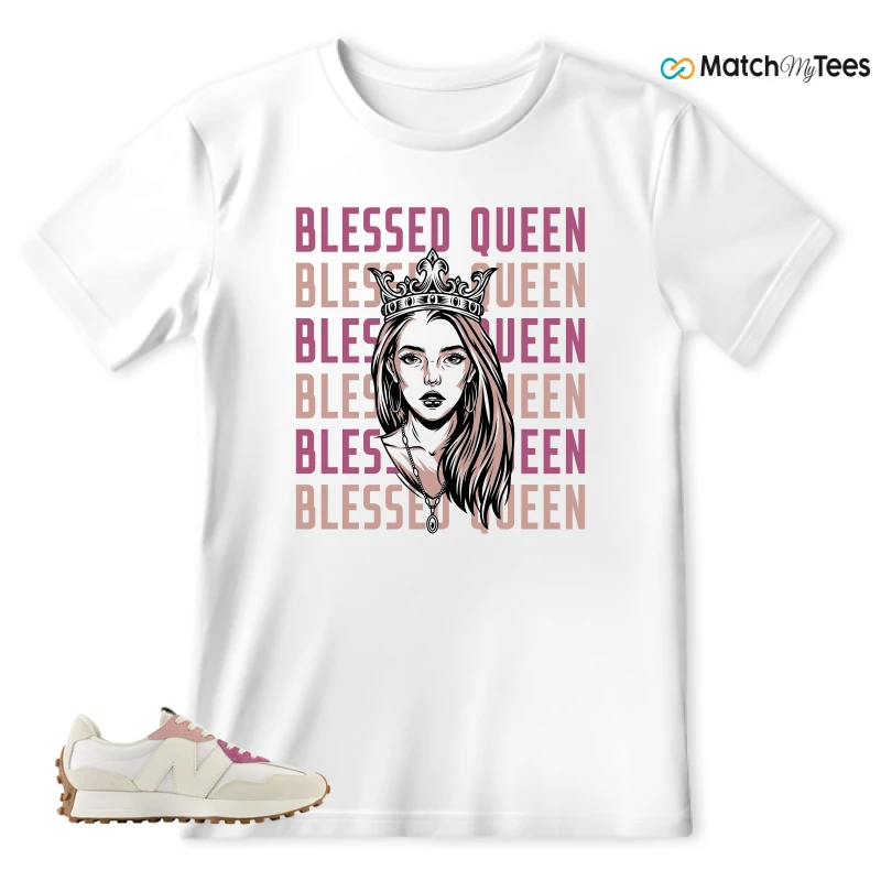 NEW BALANCE 327 CALIA WHITE PINK PINK SNEAKER Matching Tees t-shirt