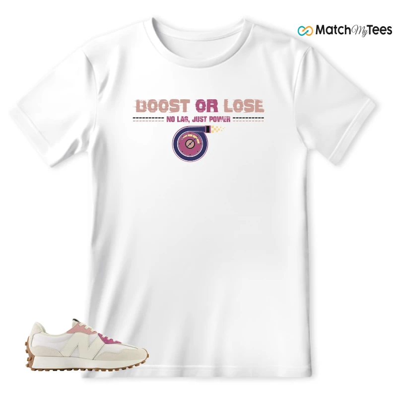 NEW BALANCE 327 CALIA WHITE PINK PINK SNEAKER Matching Tees t-shirt