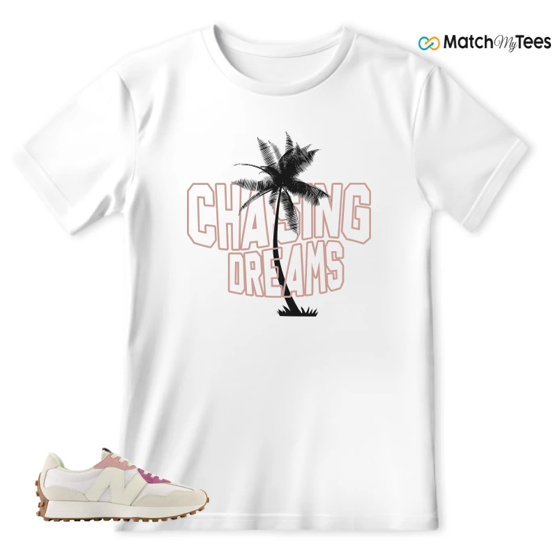 NEW BALANCE 327 CALIA WHITE PINK PINK SNEAKER Matching Tees t-shirt