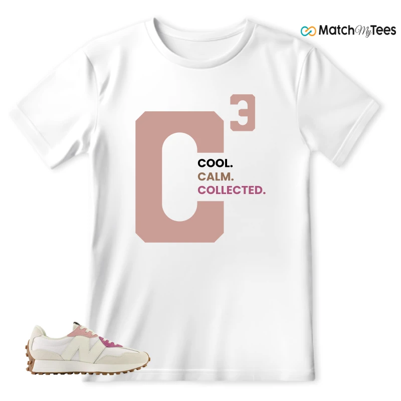 NEW BALANCE 327 CALIA WHITE PINK PINK SNEAKER Matching Tees t-shirt