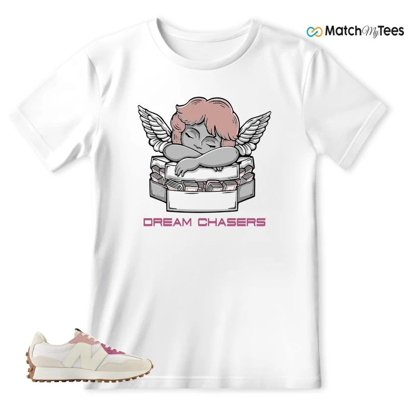 NEW BALANCE 327 CALIA WHITE PINK PINK SNEAKER Matching Tees t-shirt
