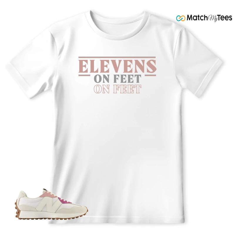 NEW BALANCE 327 CALIA WHITE PINK PINK SNEAKER Matching Tees t-shirt